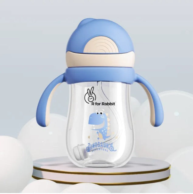 R For Rabbit - Tritan Dino Straw Sipper - Cream Blue