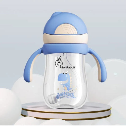 R For Rabbit - Tritan Dino Straw Sipper - Cream Blue