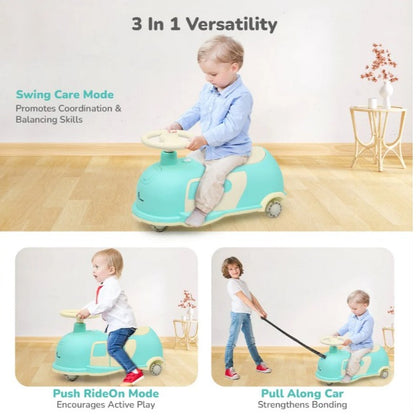 R for Rabbit -Iya Iya Caravan - Swing car - Green Beige