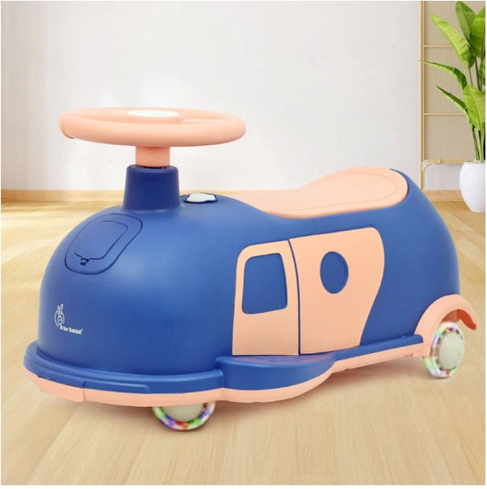 R for Rabbit -Iya Iya Caravan - Swing car- Blue Peach