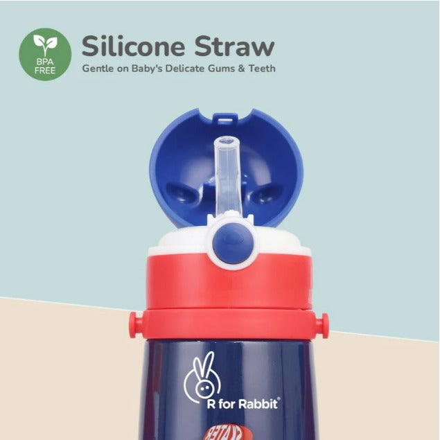 R For Rabbit -Steebo Safari Sippy Water Bottle - Blue Lion