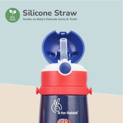 R For Rabbit -Steebo Safari Sippy Water Bottle - Blue Lion