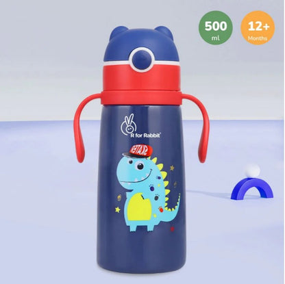 R For Rabbit -Steebo Safari Sippy Water Bottle - Blue Lion