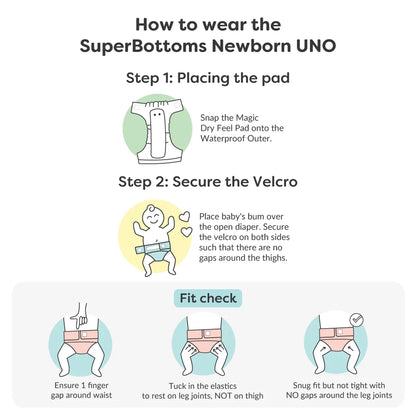 Super Bottoms New UNO Cloth Diaper