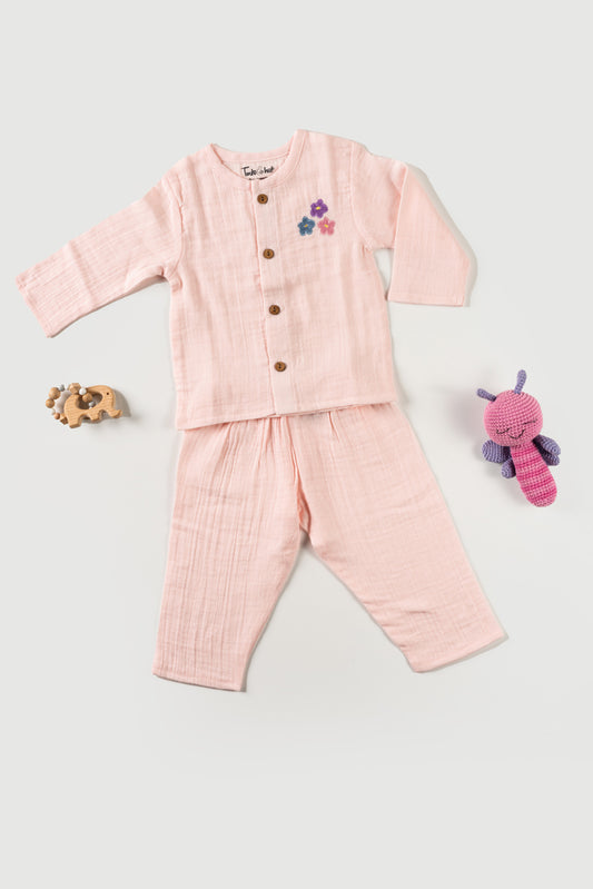 Muslin Night Dress Rose water