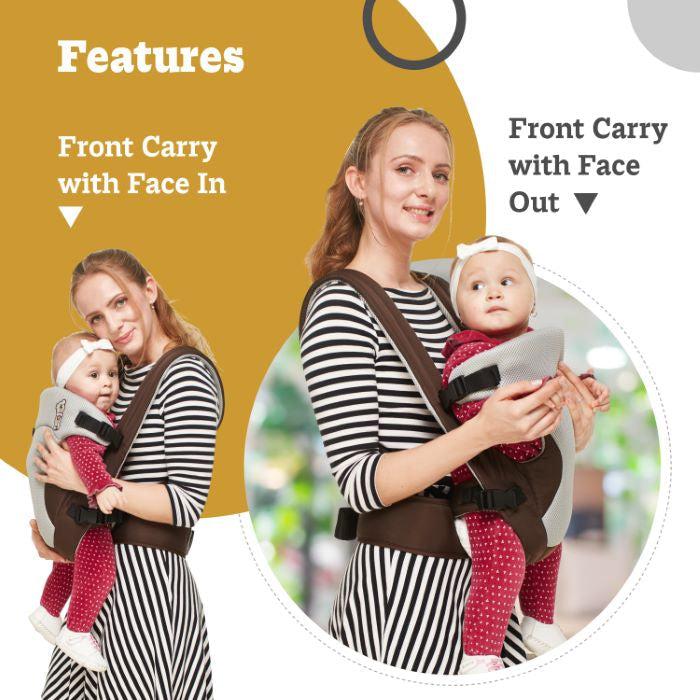 R for Rabbit - New Cuddle Snuggle - Baby Carrier - Brown Grey