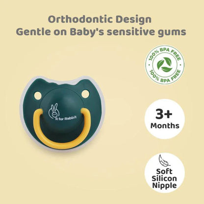 R for Rabbit - Apple Pacifier-M - Pacifier - Green